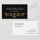 宝石屋のエレガントでフェイクできらきら光るな名刺 名刺 (正面/裏面)