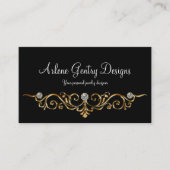 宝石屋のエレガントでフェイクできらきら光るな名刺 名刺 (正面)