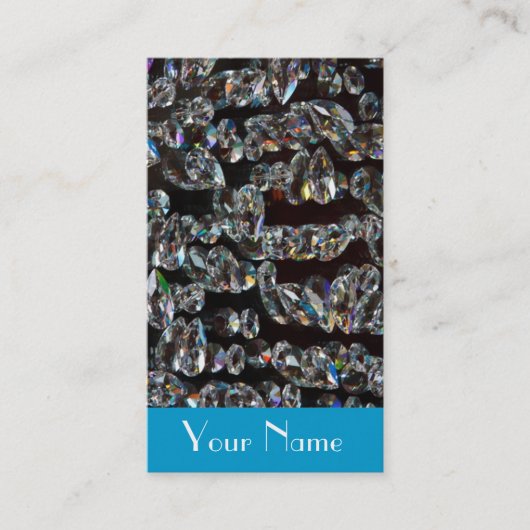 宝石屋のジュエリーのダイヤモンドの輝き 名刺 (正面)