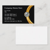 宝石屋のデザイン 名刺 (正面/裏面)