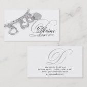 宝石屋のモノグラムの名刺 名刺 (正面/裏面)