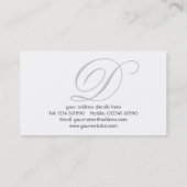 宝石屋のモノグラムの名刺 名刺 (裏面)