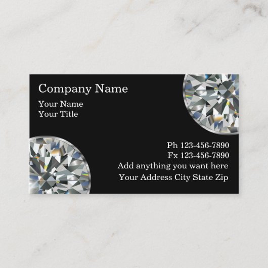 宝石屋の名刺 名刺 (正面)