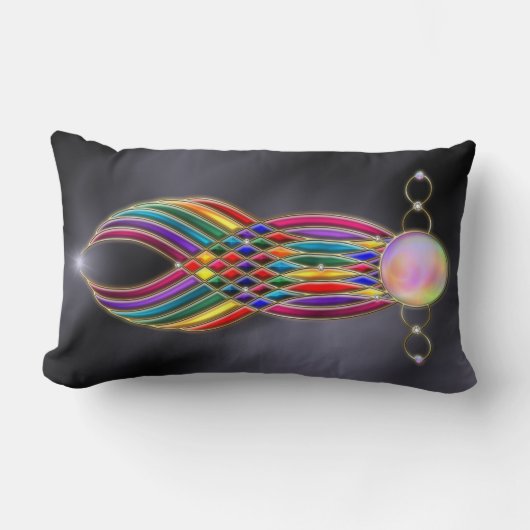 宝石枕の宴 ランバークッション (正面)