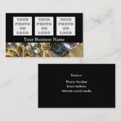 宝石柄の会社のロゴ 名刺 (正面/裏面)