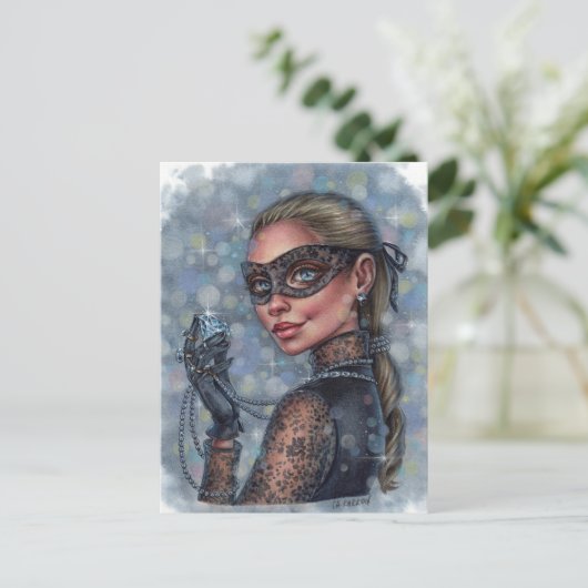 宝石泥棒はがき ポストカード (スタンド正面)