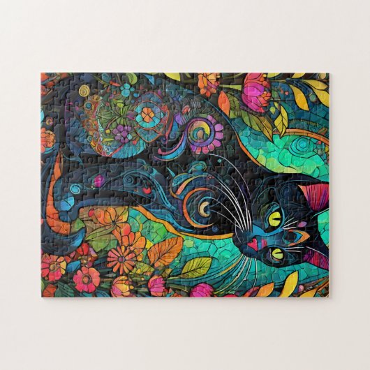 宝石猫 ジグソーパズル (横)