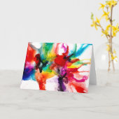 宝石用プリズム-水彩 カード (黄色い花)