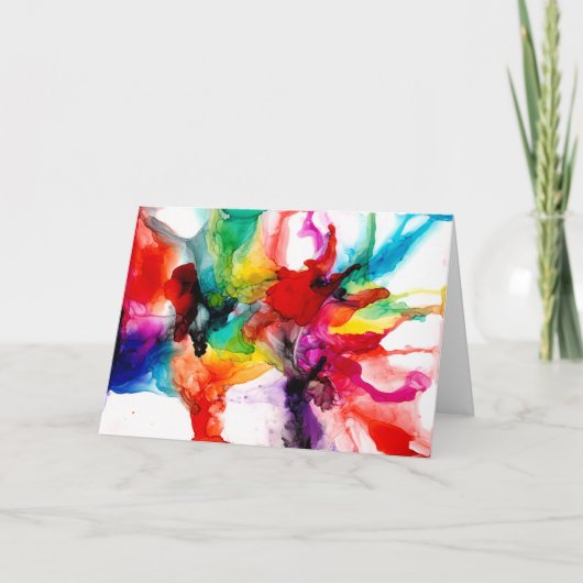 宝石用プリズム-水彩 カード (正面)