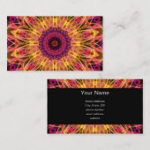 宝石用原石の夢の万華鏡のように千変万化するパターン 名刺 (正面/裏面)