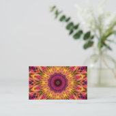 宝石用原石の夢の万華鏡のように千変万化するパターン 名刺 (スタンド正面)