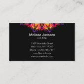 宝石用原石の夢-曼荼羅 名刺 (裏面)