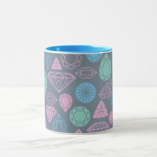宝石用原石アイコンパターン マグカップ (中央)