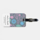 宝石用原石アイコンパターン ラゲッジタグ (裏面横)