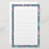 宝石用原石アイコンパターン 便箋 (正面/裏面)