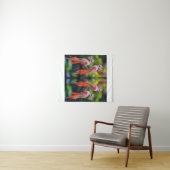 宝石紋鳥 – 華美ファンタジー・アート タペストリー (インサイチュ(横))