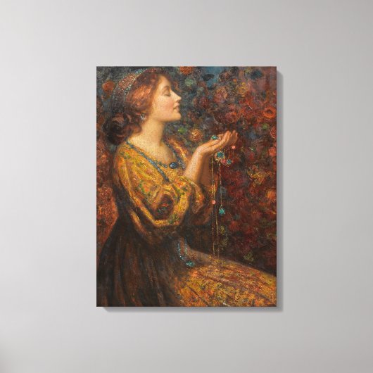 宝石絵を描ズバイトマス・エドウィン・モスティン キャンバスプリント (正面)