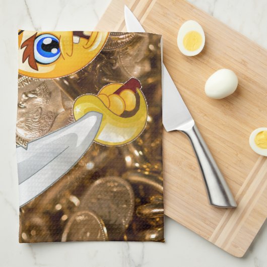 宝石絵文字 キッチンタオル (四つ折り)