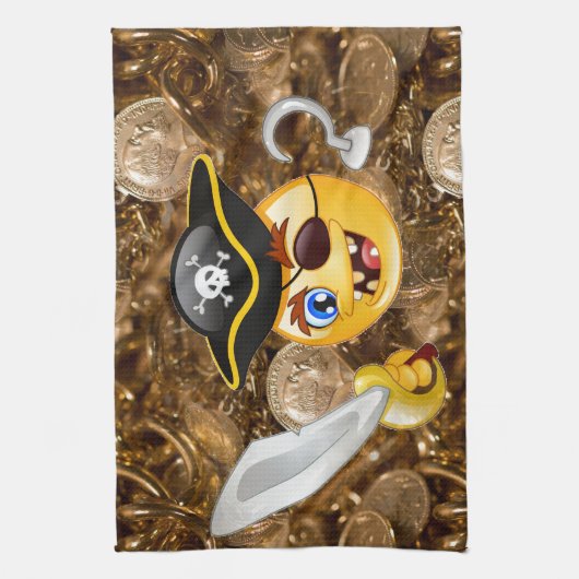 宝石絵文字 キッチンタオル (縦)