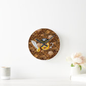 宝石絵文字 ラウンド壁時計 (ホーム)