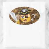 宝石絵文字 楕円形シール (バッグ)