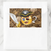 宝石絵文字 長方形シール (バッグ)