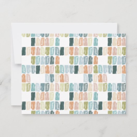 宝石色彩の鮮やかノートカパーソナライズされたード ノートカード (裏面)