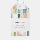 宝石色彩の鮮やか感謝ギフトラベル ギフトタグ (裏面)