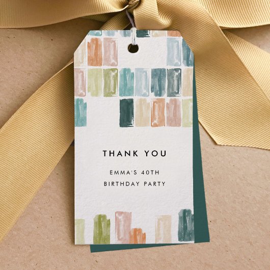 宝石色彩の鮮やか感謝ギフトラベル ギフトタグ