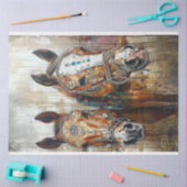 宝石芸術的で絵画飾られた馬 薄葉紙 (クラフト)