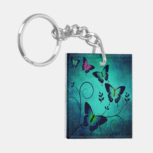 宝石華美蝶 キーホルダー (正面左)