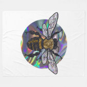 宝石製の蜂の毛布 フリースブランケット (正面(横))