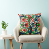 宝石調中世の写本の花巻物 クッション (椅子)