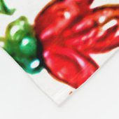 宝石調中世の写本の花巻物 フリースブランケット (角)