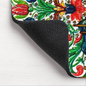 宝石調中世の写本の花巻物 マウスパッド (コーナー)