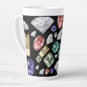 宝石違う模様 カフェラテマグ (左アングル)