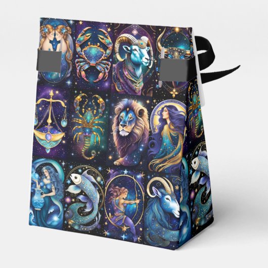 宝石銀河系〔占星術の〕十二宮図テント フェイバーボックス (裏面サイド)