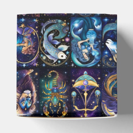 宝石銀河系〔占星術の〕十二宮図ハート フェイバーボックス (上部)