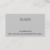 宝石類の販売人、メーカーのためのBussinesカード… 名刺 (裏面)