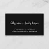 宝石類デザイナー名刺 名刺 (裏面)