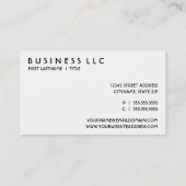 宝石類 名刺 (裏面)