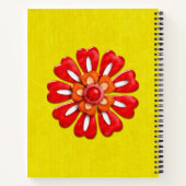 宝石飾り付きナチュアズパーソナライズされた ノートブック (裏面)