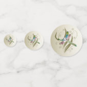 宝石飾ドラゴンフライウェディングシャワーテーブル紙吹雪 コンフェッティ (正面)