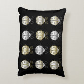 宝石飾ラディバグ金ゴールドシルバーダイヤモンド アクセントクッション (裏面(縦))