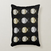 宝石飾ラディバグ金ゴールドシルバーダイヤモンド アクセントクッション (正面(垂直))