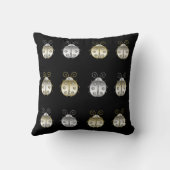 宝石飾ラディバグ金ゴールドシルバーダイヤモンド クッション (裏面)