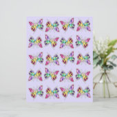 宝石飾レインボークリスタルバタフライスクラップブック紙 (スタンド正面)