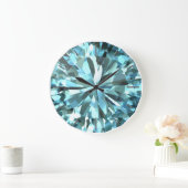 宝石1-9の色の選択柱時計 ラージ壁時計 (ホーム)