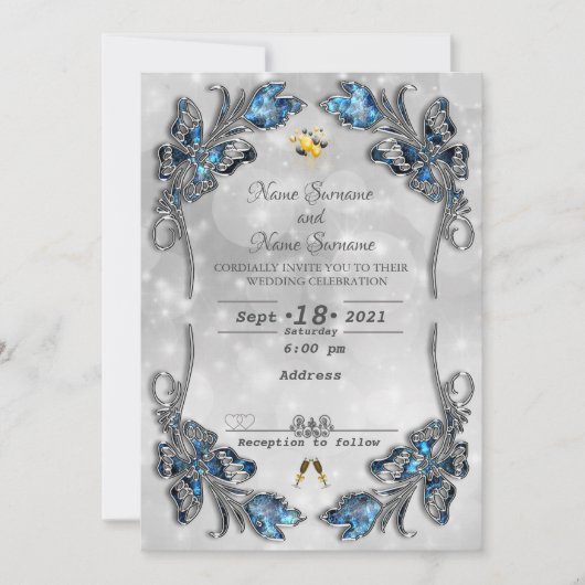 宝石 招待状 (正面)