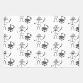 宝箱つき海賊ステッカー ラッピングペーパーシート (正面2)